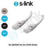 SL-CAT605 SL-CAT605 5m CAT6 Kablo GRI