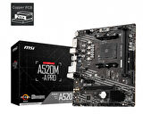 A520M-A PRO AM4 DDR4 4600 (OC) DVI HDMI M.2 USB3.2 mATX
