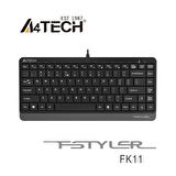 FK11 Q USB Kablolu MM Mini Klavye Gri