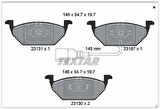 Textar 2313101 Fren Balatası Ön Gdb1386-Fdb1398 Volkswagen Golf IV-Golf 5-Jetta-Bora-Polo-A3-Leon Bm 97- 1J0698151G