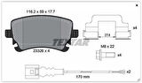 Textar 2332602 Fren Balatası Arka Gdb1557-Fvr1644 Volkswagen T5-T6 Bm 04- 7H0698451