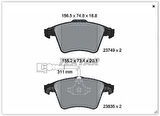 Textar 2374901 Fren Balatası Ön Gdb1651-Fdb1826 Volkswagen Touareg BAC 2.5 TDI 04- 7L6698151B