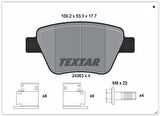 Textar 2456301 Fren Balatası Arka Gdb1841-Fdb4316 Volkswagen Caddy-Golf 6-Jetta-A3 Bm 10- 5K0698451