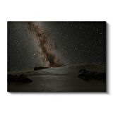 Samanyolu - Karanlık Gökyüzünde Parlayan Galaksi Kanvas Tablo