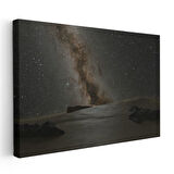 Samanyolu - Karanlık Gökyüzünde Parlayan Galaksi Kanvas Tablo