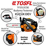 TOSFL TF2512CSE 1,5 HP BUDAMA TESTERESİ