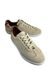 Bej Hakiki Süet Deri Comfort Taban Sneaker