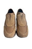 Bej Hakiki Deri Comfort Taban Sneaker