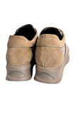 Bej Hakiki Deri Comfort Taban Sneaker