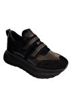 Siyah Hakiki Deri Comfort Taban Sneaker