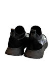 Siyah Hakiki Deri Comfort Taban Sneaker