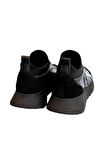 Siyah Hakiki Deri Comfort Taban Sneaker