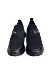 Siyah Hakiki Deri Comfort Taban Sneaker