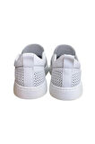 Beyaz Hakiki Deri Delikli Hafif Comfort Taban Sneaker