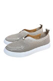 Vizon Hakiki Deri Delikli Hafif Comfort Taban Sneaker