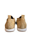 Camel Hakiki Deri Süet Fiyonk Detay Comfort Taban Loafer  