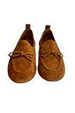 Taba Hakiki Deri Süet Fiyonk Detay Comfort Taban Loafer  