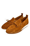 Taba Hakiki Deri Süet Fiyonk Detay Comfort Taban Loafer  