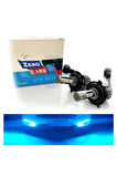 H4 Led Xenon Oto Ampul Zero Fansız Buz Mavi
