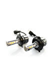H4 Led Xenon Oto Ampul Zero Fansız Sarı