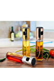 100ml Cam Yağdanlık Zeytinyağı,Sirke,Soya Sosu Yağ Fıs Fıs Püskütücü Yağdanlık Yağlık