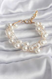 Tegan Gold Renk İnci Model Kadın Bileklik TG27BB5745
