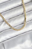 Tegan 60 cm Gold Renk Pirinç Yassı Zincir Model Kadın Kolye TG27BKO10602