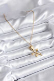 Tegan 316L Çelik Gold Renk Gül Model Kadın Kolye TG27BKO8130