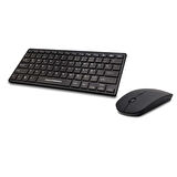 Wıreless Smart Klavye Mouse Set Q Siyah HR839