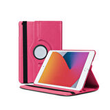 iPad Uyumlu 7.8.9.Nesil 10.2 inç Kılıf Dönebilen Standlı 360 Tablet Kılıfı PEMBE