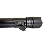 1300 Lümen TG Led 2800 mAH Zoom Özellikli Şarj Edilebilir El Feneri SK3600