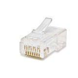 Cat6 Konnektör Rj45 100Lü Paket Şeffaf HDX5043