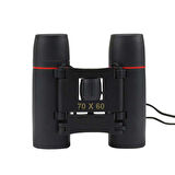 70x60 Cepte taşımalı Kauçuk kaplamalı Mini Dürbün Siyah