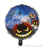 Happy Halloween Balkabağı Folyo Balon 18 inç