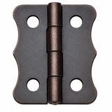 Antik Bakır 100 Adet Papatya Menteşe Düz 40x30 mm - Dekoratif Çerçeve Fener Sandık Kutu Menteşesi