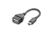 Mini Usb To Usb Otg Kablo - Siyah HN4591