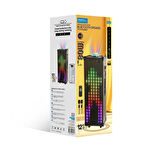 Acs-25 80W Animasyonlu Rgb LED Işıklı Ultra Bass Profesyonel Ses Sistemi