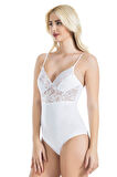 İp Askılı Dantelli Kadın Body 334