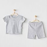 Basic 2'li Takım Grey Melange