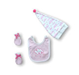 Uykucu Bulut Nakışlı  5li Zıbın Takımı Hastane Çıkışı Pembe