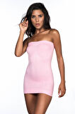 Pembe Mı Emay 5005 Soft Desenli Straplez Atlet