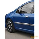 Peugeot 307 HB 5D/SW 2001-2008 Cam Çıtası 4 Parça Paslanmaz Çelik