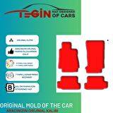 Honda Civic Ep3 2001-2005 HB 3 Kapı typerSi  Bej Deri Bej Kenar Paspas