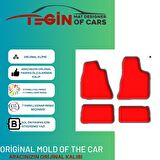 Hyundai Santafe Cm 2006-2012 -7kişilik  Bej Deri Bej Kenar Paspas Paspas