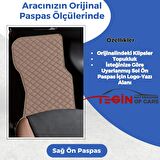 Hyundai Santafe Cm 2006-2012 -7kişilik  Bej Deri Bej Kenar Paspas Paspas