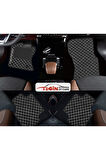 Mini Cooper R56 2007-2014 Prime Siyah Beyaz Deri Siyah Kenar Paspas