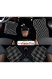 Citroen C4 Picasso 2006-2012 Prime Siyah Beyaz Deri Gri Kenar Paspas