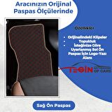 Mercedes A Serisi W169 2004-2012 Prime Siyah Kırmızı Deri Bej Kenar Paspas