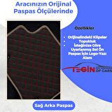Opel Combo C 2001-2011 Prime Siyah Kırmızı Deri Bej Kenar Paspas
