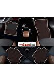 Ford Focus 2-5 Prime Siyah Kırmızı Deri Beyaz Kenar Paspas